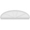Ekena Millwork Elliptical 4 Spoke Architectural Grade PVC Combination Pediment, 76"W x 25-7/8"H x 2-3/4"P PEDPC076X260ELL04 - alternate 4